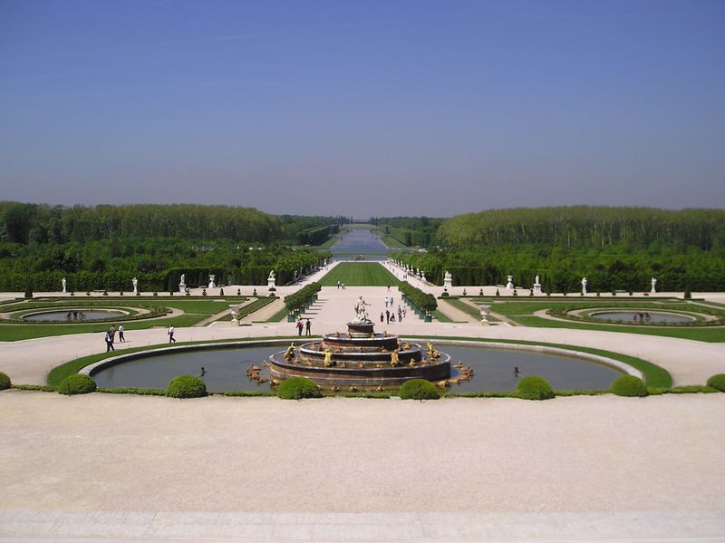 Tuin in de verte Versailles